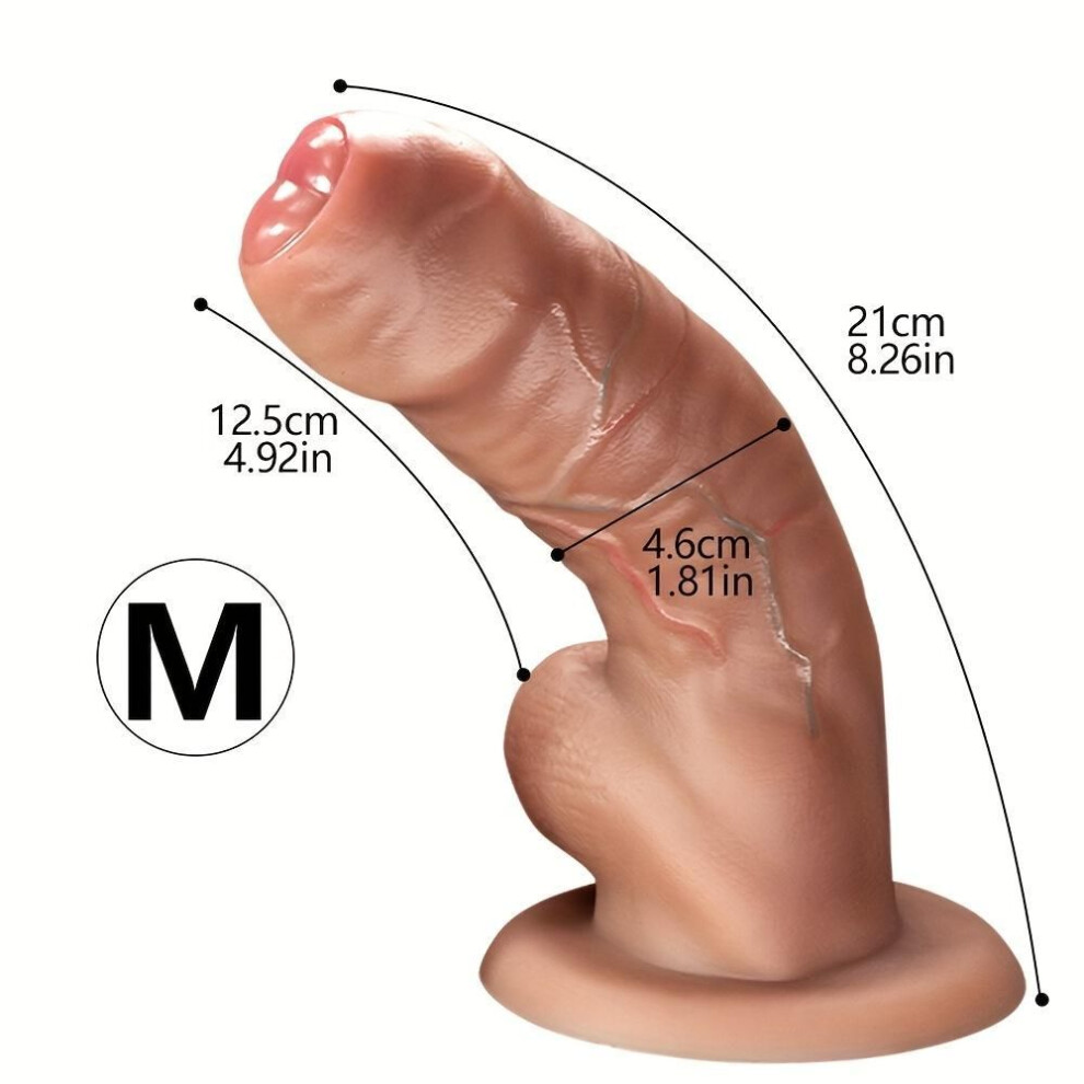 (as the picture, M) New 5.8 Diameter Simulation Huge Penis 10.4in Dildo With Strong Upward Movement For Female Penis,high-quality 3 Sizes Of Penis,female Sex Toy