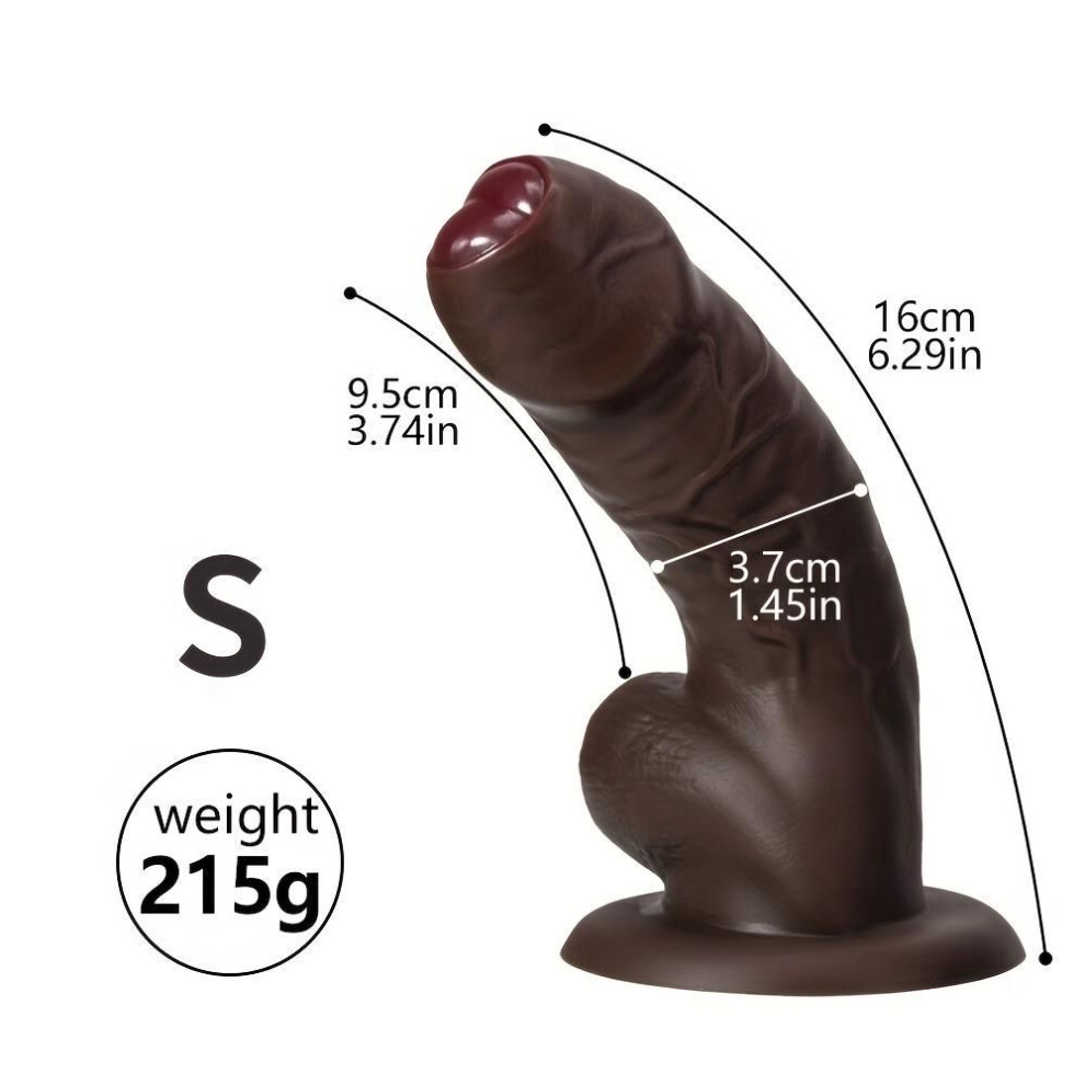 (black, S) New 5.8 Diameter Simulation Huge Penis 10.4in Dildo with Strong Upward Movement for Female Penis,high-quality 3 Sizes of Penis,female Sex Toy