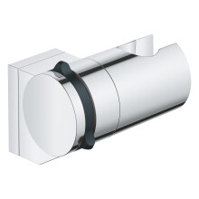 Vitalio Universal QuickFix Adjustable Wall Holder for Hand Showers, Holding Force Maximum 20 kg, Extra Easy to Fit QuickGlue, Chrome, 26183001