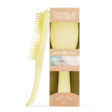 Plant-Based Ultimate Detangler Brush, Dry & Wet Hair Brush, Eliminates Knots & Reduces Breakage for Curly to Coily, 3C to 4C Hair Types, Pastel Yellow