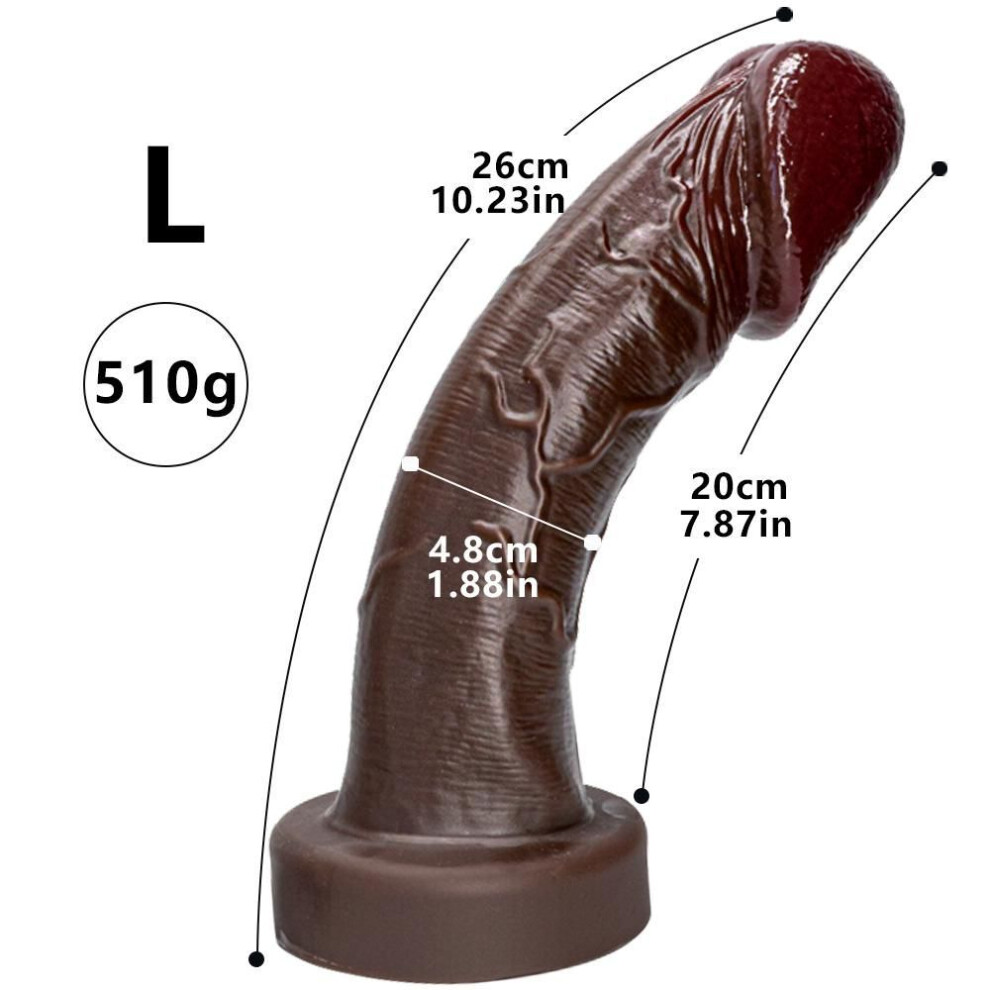 2.44" Large Glans Realistic Dildo – Manual Use, No Battery, Soft Silicone Penis Toy For Women, Men & Couples, Adult Intimacy Game