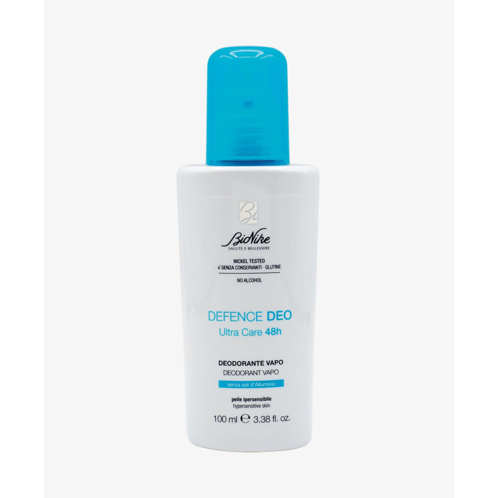 Bionike Defence Deo - Ultra Care 48H Deodorante Pelle Ipersensibile Vapo, 100Ml