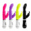(black, Battery Version) Dual Shock Rabbit Vibrator Massager for G-Spot Stimulation 5