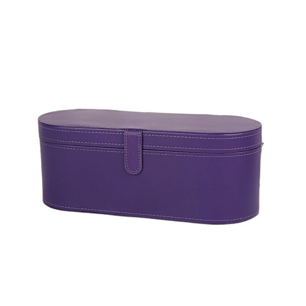 (purple) Pu Hair Dryer Storage Box Hot Air Brush Organizer  For Dyson Supersonic Hairdryer Fits Accessories