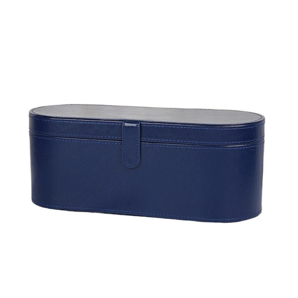 (blue) Pu Hair Dryer Storage Box Hot Air Brush Organizer  For Dyson Supersonic Hairdryer Fits Accessories