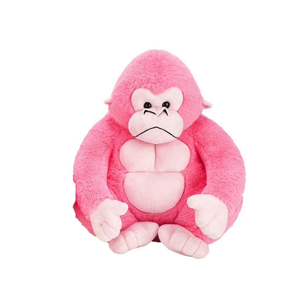 (, 35Cm) Gorilla Plushies Chimpanzee King Kong Plush Toy Doll Birthday Gift Pink