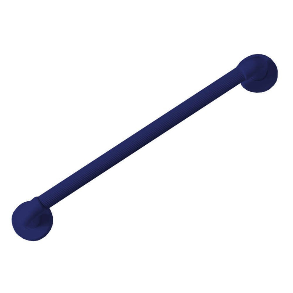 Nrs Healthcare Blue L30519 Plastic Fluted Grab Rail - 60 Cm (24 Inch)
