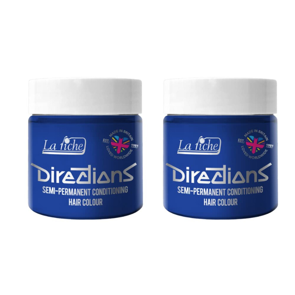 La Riche Blue 2X Directions Semi-Permanent Hair Color 100Ml Tub - Atlantic
