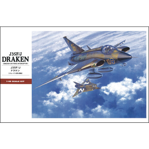 Hasegawa schaal 1:48 J35F/J Draken-modelset 1