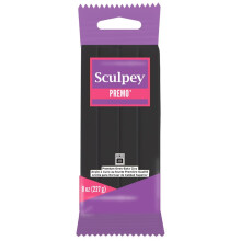 Polyform Sculpey Premo Polymer Ovn-Bake Clay Black Non Toxic 8 Oz. Bar Fantastisk til smykker, der fremstiller ferie DIY blandede medier og hjemm
