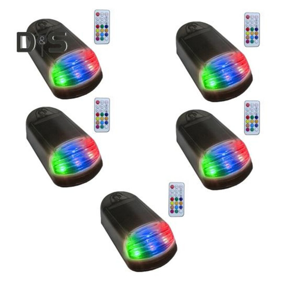 (black) Solar Powered Cab Lights For Truck Wireless Solar Led Lights Weatherproof 7 Colors App Control Solar Roof Lights For Trucks