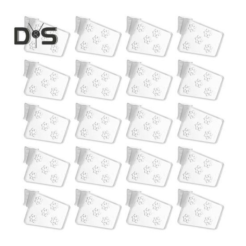 20Pcs Refrigerator Door Shelf Dividers Smooth Edge Burr Free Clip Design Fridge Multipurpose Organizer Adjustable Separators