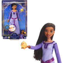 Disney Wish HVX69 Asha De Rosas Star Singer Removable Outfit French Vocals Braided Hair Toy for Kids Age 3+ HVX69