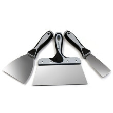 Wallpaper Scraper 3PC - Paint Scraper Tool, Plaster Filler Knife, Wallpaper Stripper (1.5"/38mm,4"/101mm,8"/200mm)