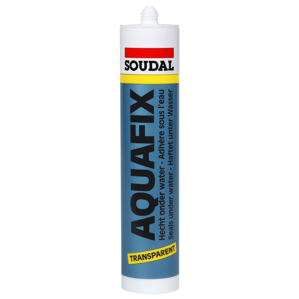 Soudal Aquafix All Weather Sealant Clear Seals Underwater 300ml x 3 - Image 11