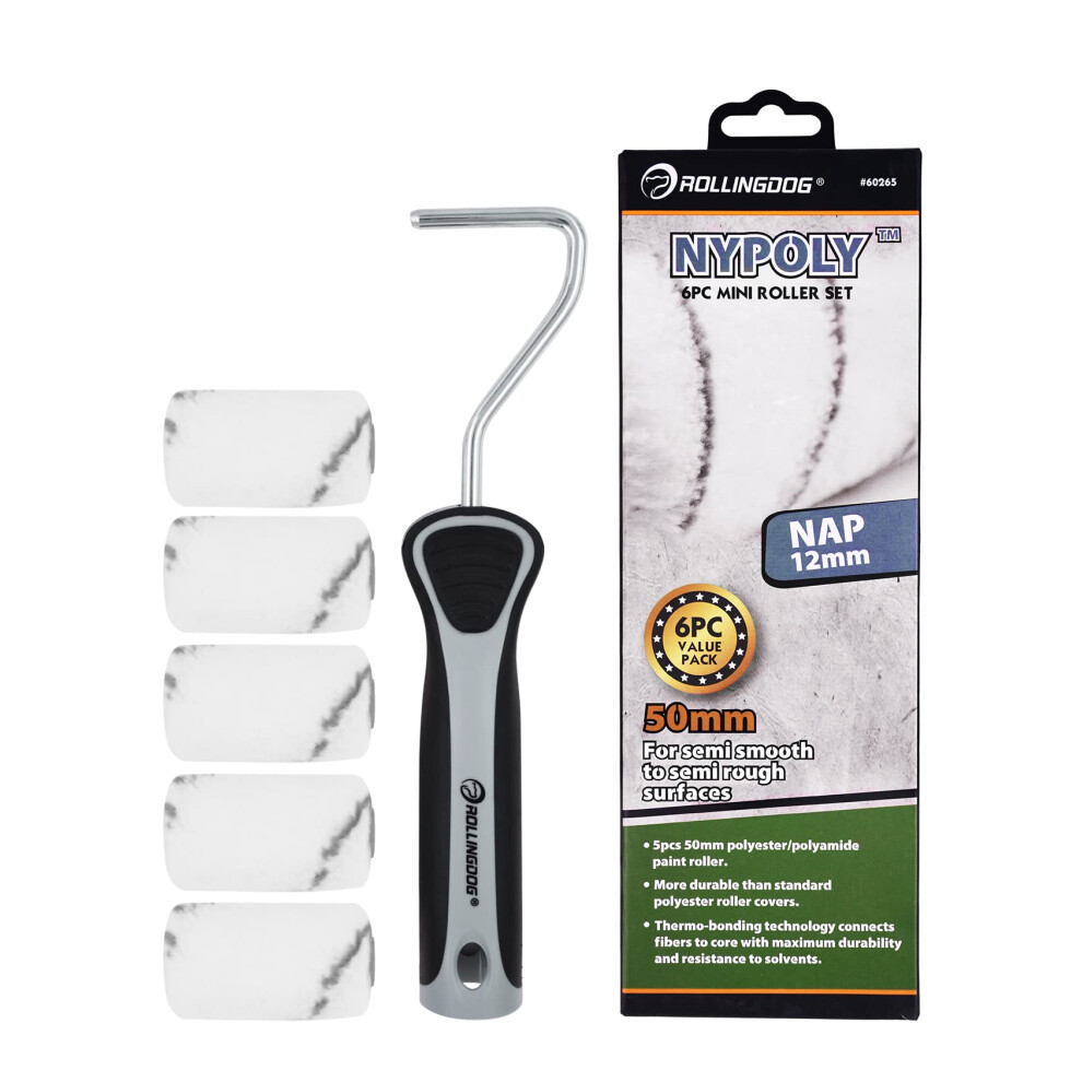 Small Paint Roller Set - 2 Inch Mini Rollers For Painting,Idea For Precision Painting And Detail Work Such As Cabinets,Window Frames,Corners And Edges 6972952976310