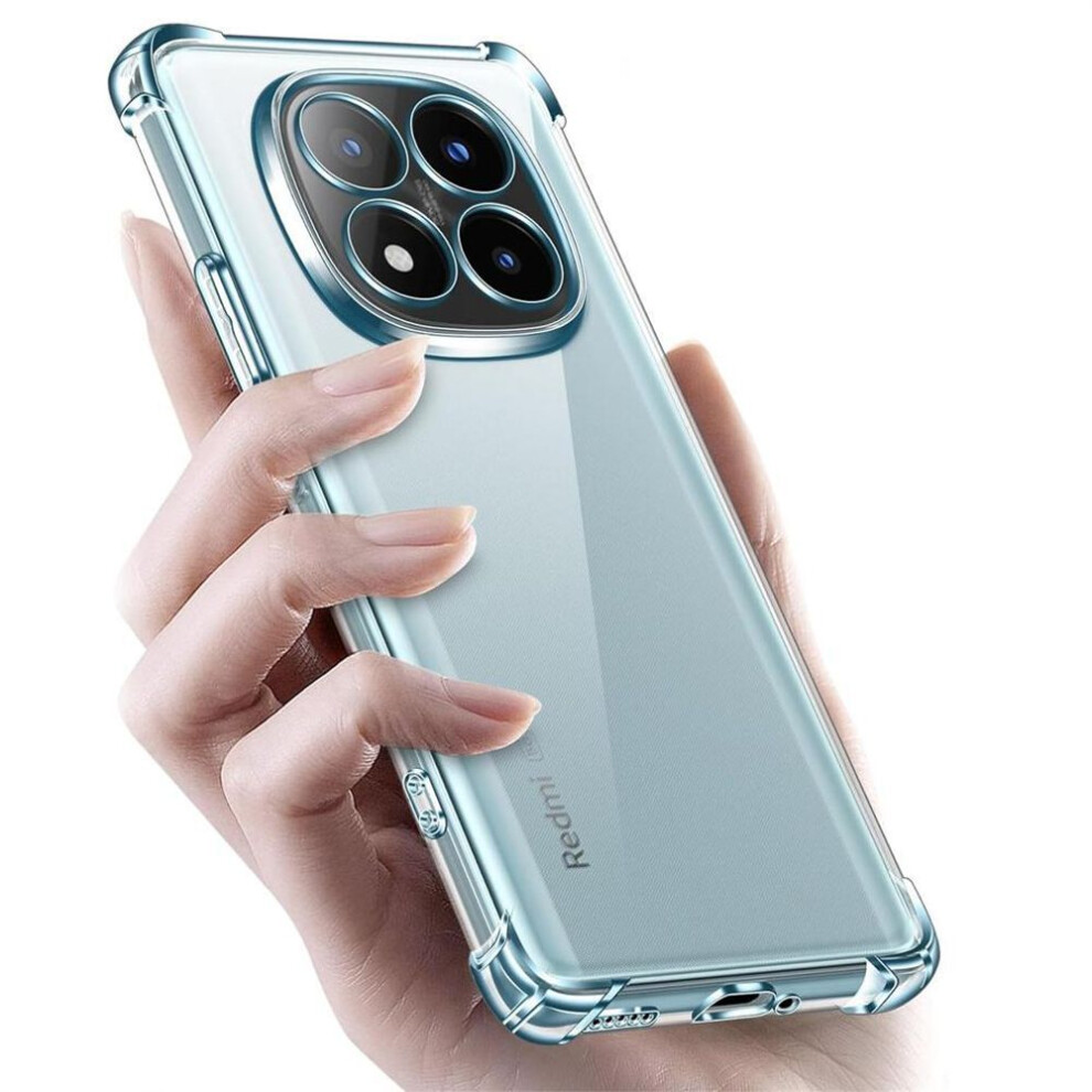 (clear, Xiaomi POCO X7) Airbag Drop-Proof Soft Clear Transparent TPU Silicone Case Phone Cover for XIAOMI POCO X7 / X7 Pro