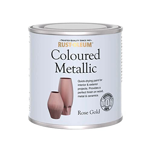 Rust-Oleum Coloured Metallic Rose Gold 250ml 1