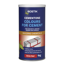 Colours for Cement, For Concrete, Mortar, Render and Screeds, Available in 5 Intermixable Colours, For Interior and Exterior Use, Colour: Brick Red,