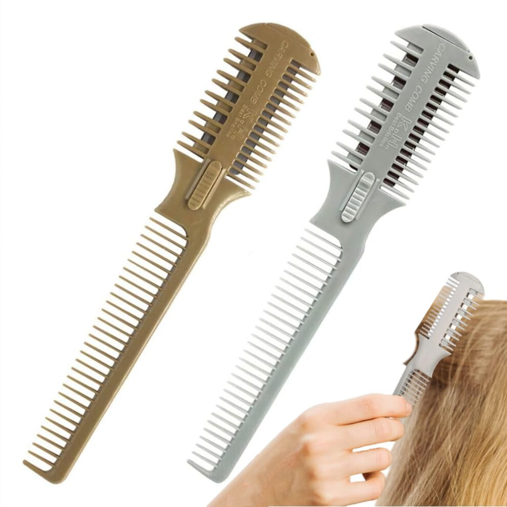 Kaegousy 2-In-1 Dual Side Hair Thinning Comb Razor For Cutting And Styling
