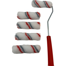 TIJAR Pack of 5 Paint Roller Set, High Performance Mohair 4" (100mm) Decorating & Painting Mini Roller Sleeves Ideal for Varnish, Gloss, Satin