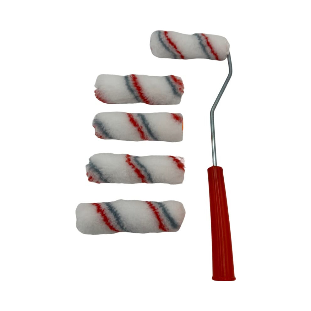 Photos - Putty Knife / Painting Tool TIJAR Pack of 5 Paint Roller Set, High Performance Mohair 4"  Decorating & Painting Mini Roller Sleeves Ideal for Var(100mm)