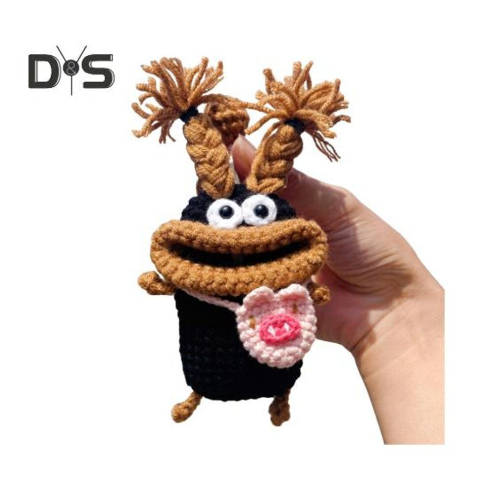 (Other, F) Big Mouth Car Key Case Cartoon Universal Remote Key Fob Cover Funny Key Protector Crochet Bag Funny Gifts For Women