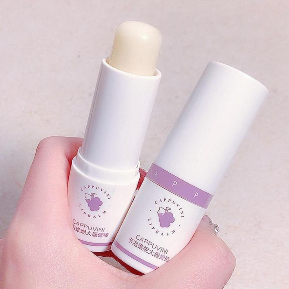 CAPPUVINI 8g Grape Lipstick Stick Moisturizing Lip Care Exfoliation Lip Care Lip Balm