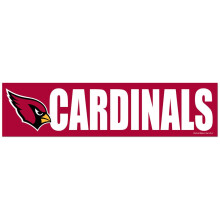 WinCraft NFL Arizona Cardinals WCR13386813 Bumper Strip 3 ""X 12"" ""