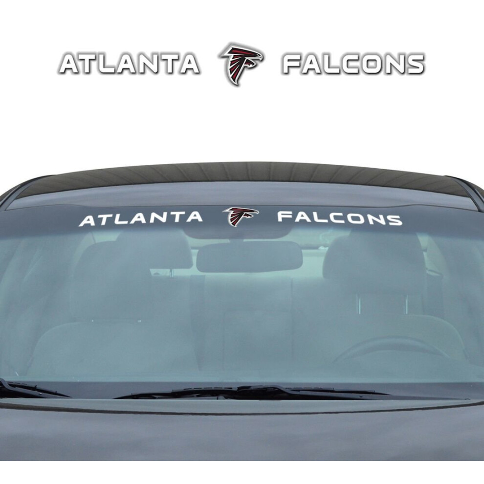 Fanmats Nfl - Atlanta Falcons Sun Stripe Windshield Decal 3.25 In. X 34 In. 681620802023
