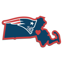 Siskiyou Sports Fan Shop New England Patriots Home State Decal One Size Team Color
