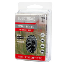 Kit de patch externe GlueTread - pour les pneus sans tube - pas besoin de retirer le pneu - le kit comprend suffisamment de materiau pour patcher