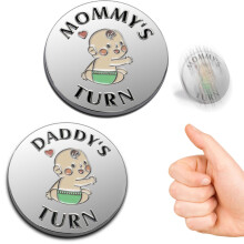 Funny Baby Gift New Parents Decision Coin Pregnancy Gifts New Dad Mom Gifts New Parents Gifts for Couples Halloween Thanksgiving