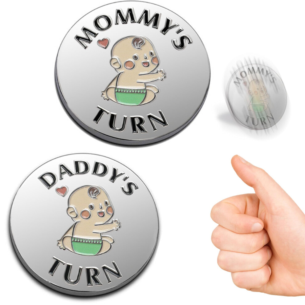 Funny Baby Gift New Parents Decision Coin Pregnancy Gifts New Dad Mom Gifts New Parents Gifts For Couples Halloween Thanksgiving Vichona
