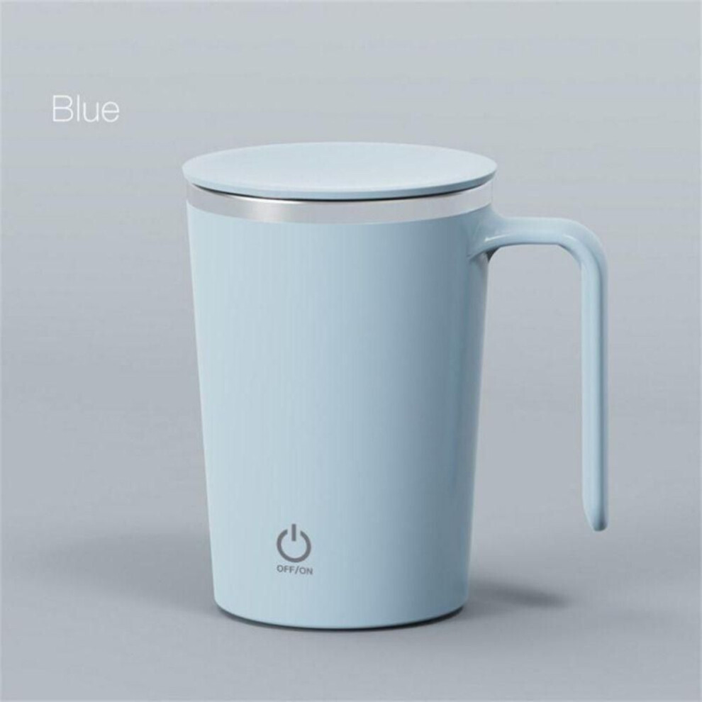 (blue) Automatic Heat-insulating Automatic Mixing Cup 400ML Self Stirring Mug  Lazy Person