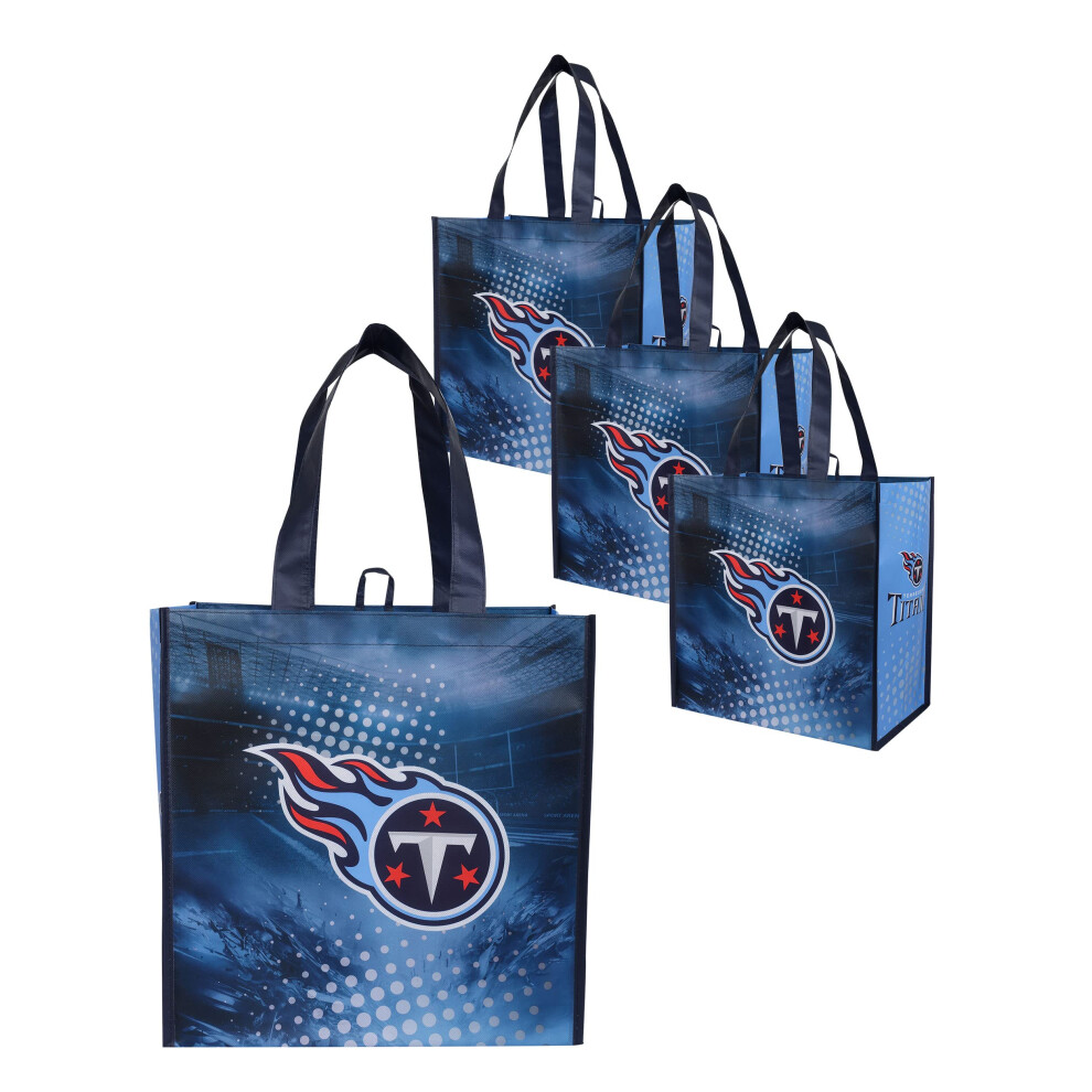 Bolsa De Compras No Tejida De Los Tennessee Titans De Foco (Paquete De 4)-image