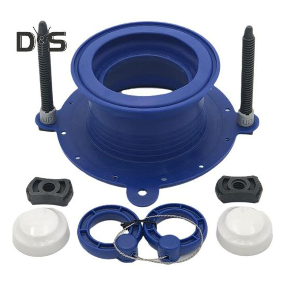 Toilet Flange Repair Kit Extra Strength Wax Seal Rubber Gasket Ring Easy Install Toilet Bolt Cover Set Toilet Wax Ring
