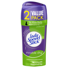Lady Speed Stick Antiperspirant, Osynlig Torr Puder Fräsch, Tvilling, 2.3 Oz, 2-Pack