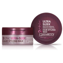 GIOVANNI 2chic Ultra Elegant Hair Styling Wax - brasiliansk phyto-keratin & marockansk arganolja Starkt grepp hller hret p plats Nrande anti-