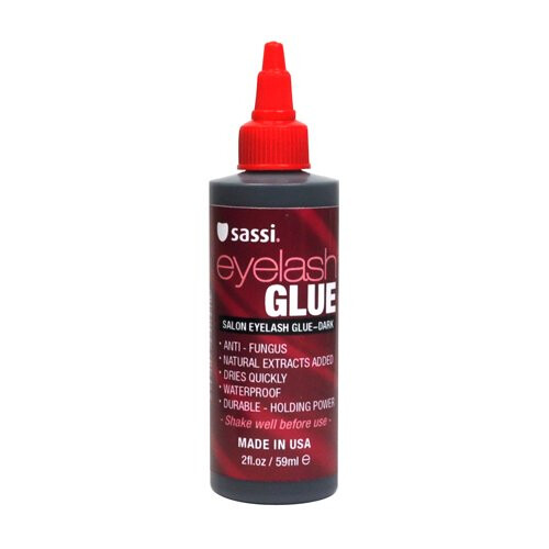Sassi Salon Wimpernkleber, dunkel, 57 ml Flasche