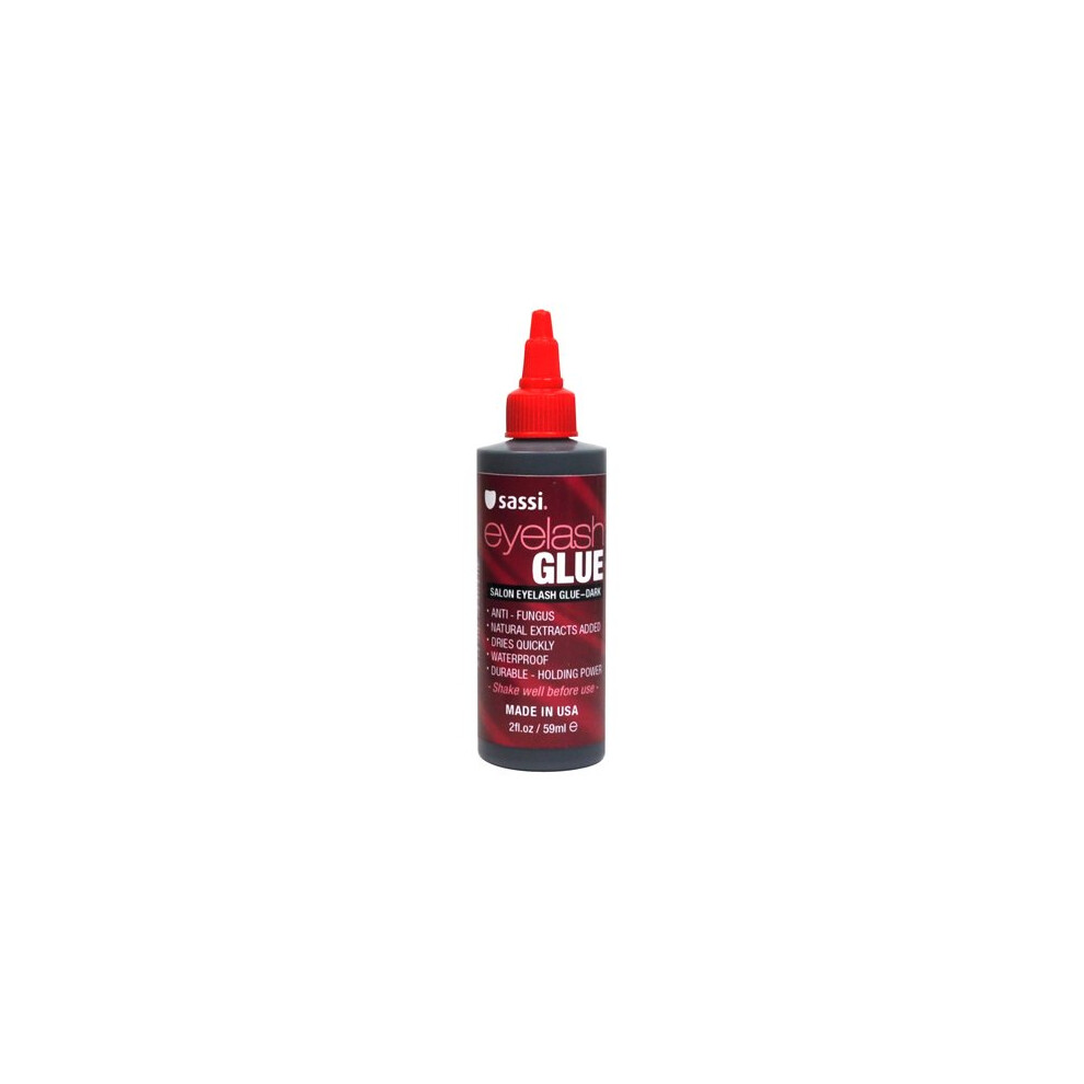 Sassi Dark Salon Eyelash Glue 2 Oz Bottle