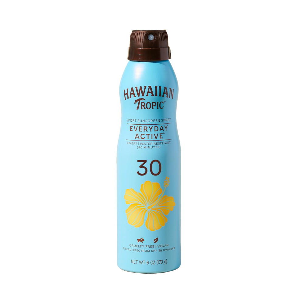 Hawaiian Tropic Everyday Active Clear Spray Sunscreen Spf 30 6Oz Sunscreen Spf 30 Sunblock Oxybenzone Free Sunscreen Spray On Sun