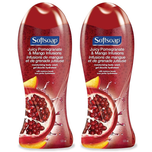 Softsoap Αφρόλουτρο, Χυμός Ροδιού και Μάνγκο 18 fl oz(συσκευασία των 2)