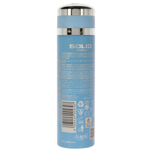 Solid Blue by Sapil for Men - 6.76 oz Deodorant Spray 1