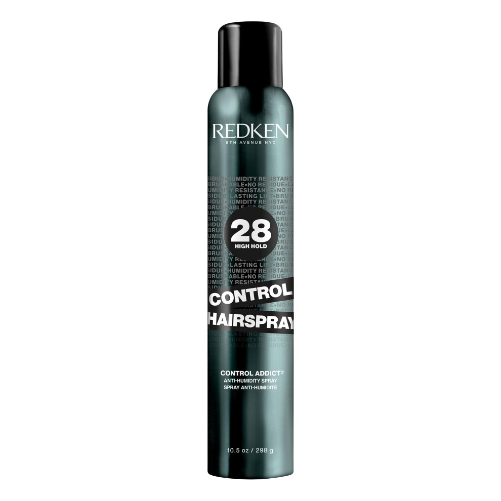 Redken Control Addict 28 Extra High-Hold Hairspray | For All Hair Types | Provides Long-Lasting Anti-Frizz Protection | 9.8 Oz