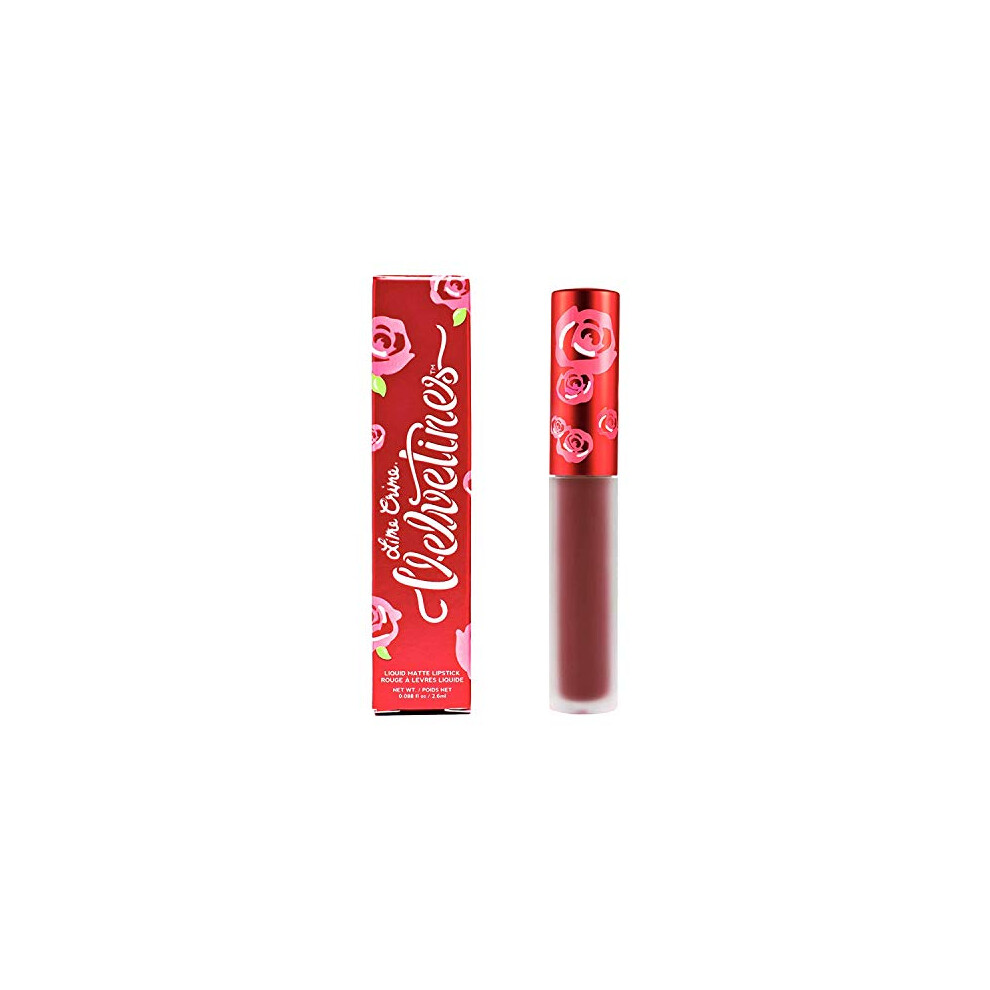 Lime Crime Velvetines Liquid Matte Lipstick, Saint - Cranberry Red- French Vanilla Scent -Long-Lasting Velvety Matte Lipstick - Wont Bleed or Transfe