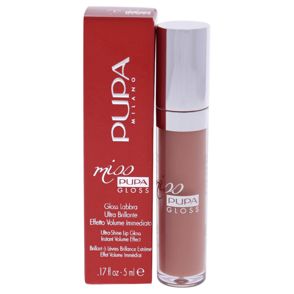 Pupa Milano Miss Milano Lip Gloss - Shiny Smooth Plump - Soft Innovative Gel Texture - Glides Smoothly On The Lips - For A Moisturizing And Volume