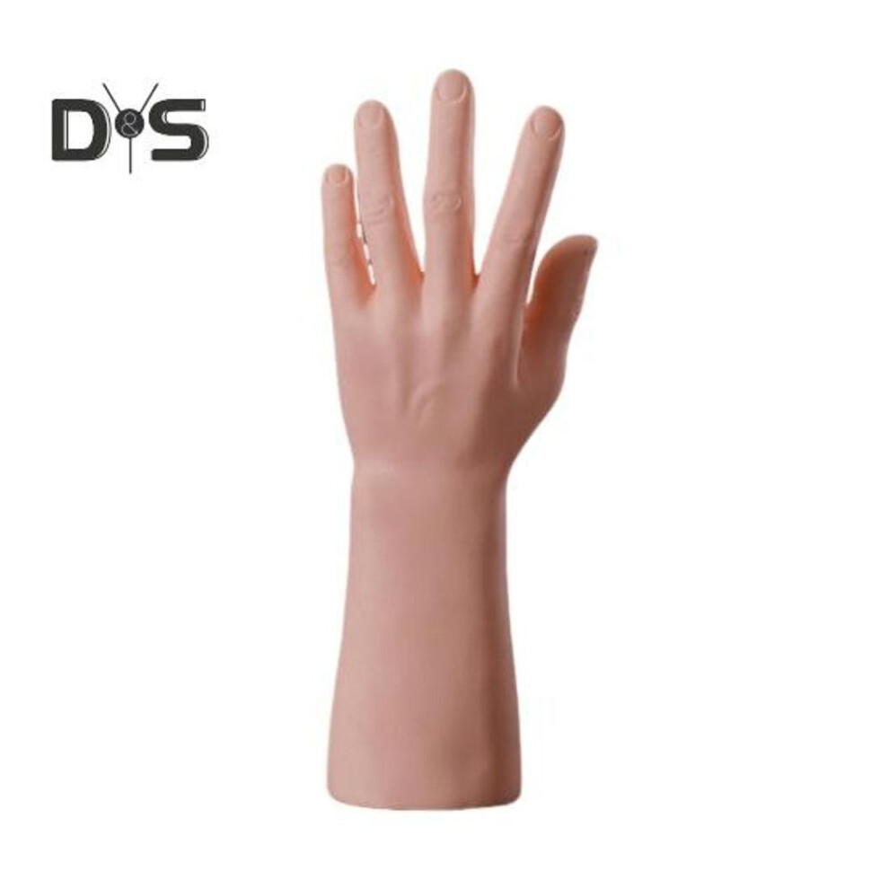 (beige, Left Hand) Men Hand Model Watch Bracelet Ring Holder Hand Display Stand Jewelry Organizer Holder For Bedroom Store Counter