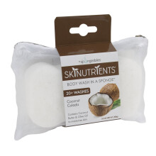 Spongeables Skinutri?ten Hydraterende Body Wash in een spons Colada 3,5 oz Kokosnoot 1 Count