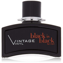 Nu Parfums Black Is Black Vintage Vinyl Eau de Toilette Spray för Män, 100 ml